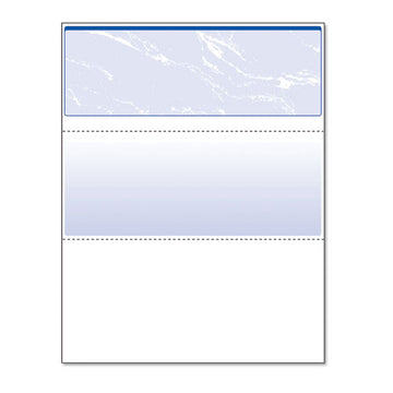 DocuGard™ Security Business Checks, 11 Features, 8.5 X 11, Blue Marble Top, 500-ream freeshipping - TVN Wholesale